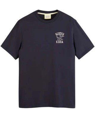 Men's T-shirt with a round neckline Scotch & Soda (175564-3032-DEEP-SEA-BLUE)