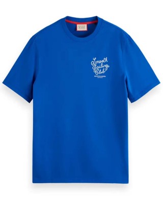 Men's T-shirt with a round neckline Scotch & Soda (175564-3580-BOAT-BLUE)