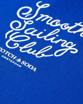 Men's T-shirt with a round neckline Scotch & Soda (175564-3580-BOAT-BLUE)
