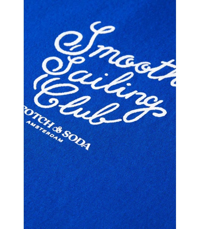 T-shirt ανδρικό με στρογγυλή λαιμόκοψη Scotch & Soda (175564-3580-BOAT-BLUE)