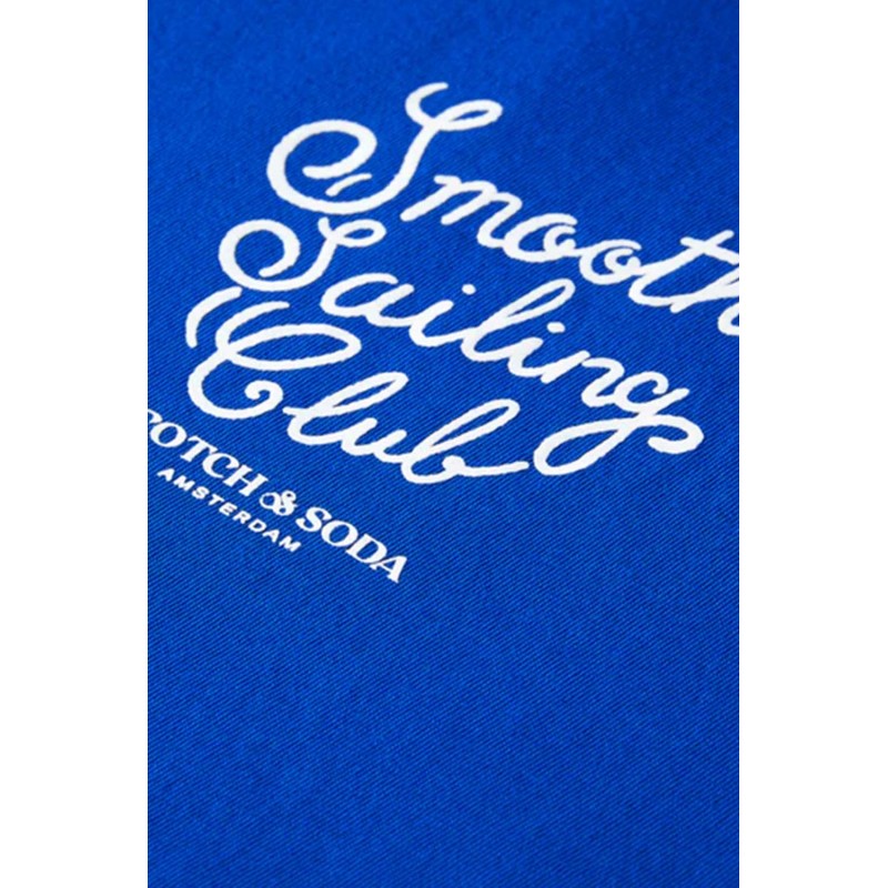 T-shirt ανδρικό με στρογγυλή λαιμόκοψη Scotch & Soda (175564-3580-BOAT-BLUE)