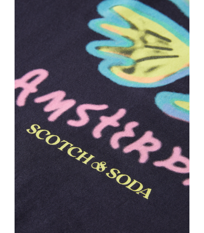 T-shirt ανδρικό με στρογγυλή λαιμόκοψη Scotch & Soda (175565-3032-DEEP-SEA-BLUE)