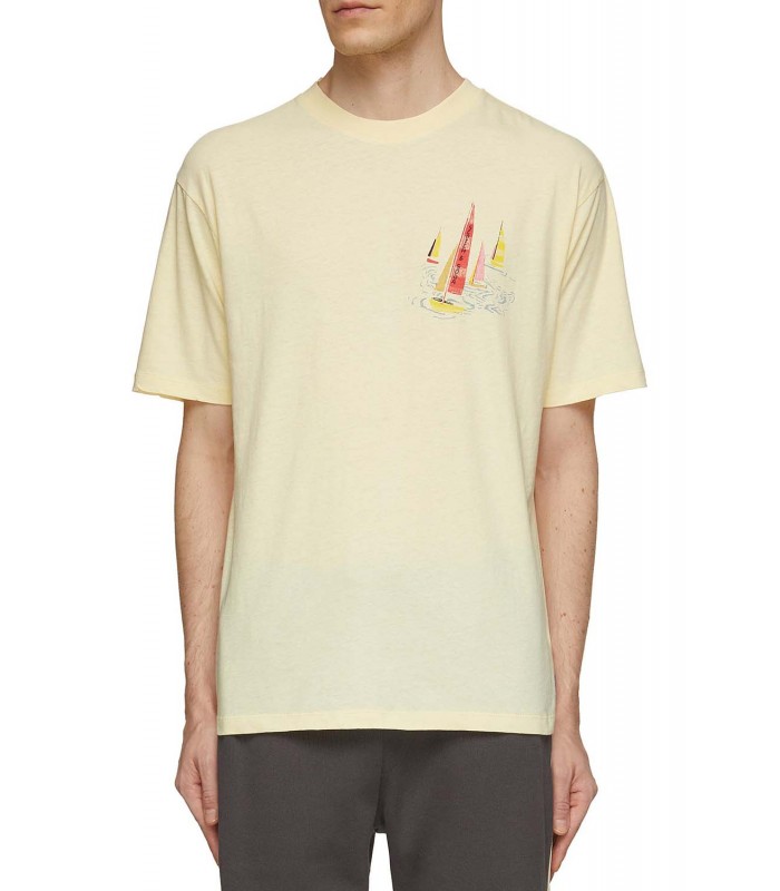 T-shirt ανδρικό με στρογγυλή λαιμόκοψη Scotch & Soda (175572-2146-FIRST-LIGHT-YELLOW)