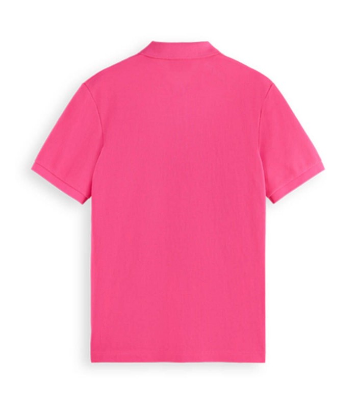 Πόλο T-shirt ανδρικό με δύο κουμπάκια Scotch & Soda (175664-1195-TROPICAL-PINK)