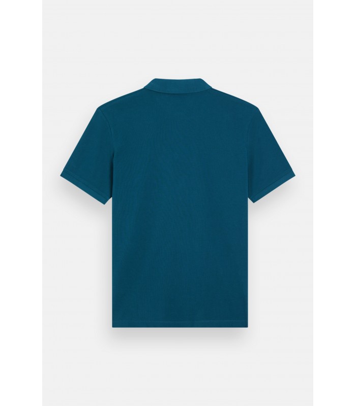 Πόλο T-shirt ανδρικό με δύο κουμπάκια Scotch & Soda (175664-6938-HARBOUR-TEAL-TURQUOISE)