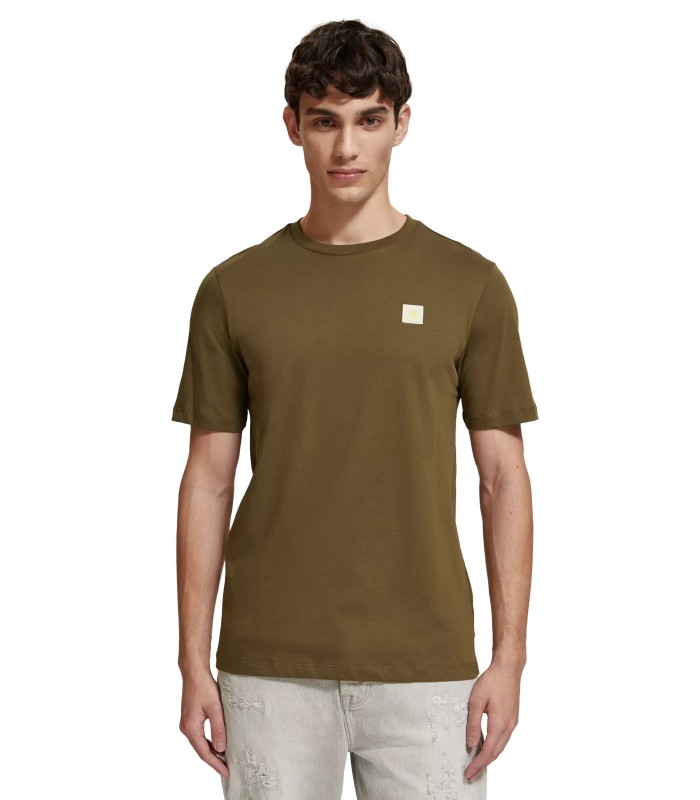 T-shirt ανδρικό με στρογγυλή λαιμόκοψη Scotch & Soda (176898-6895-KHAKI)