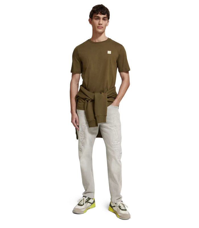 T-shirt ανδρικό με στρογγυλή λαιμόκοψη Scotch & Soda (176898-6895-KHAKI)