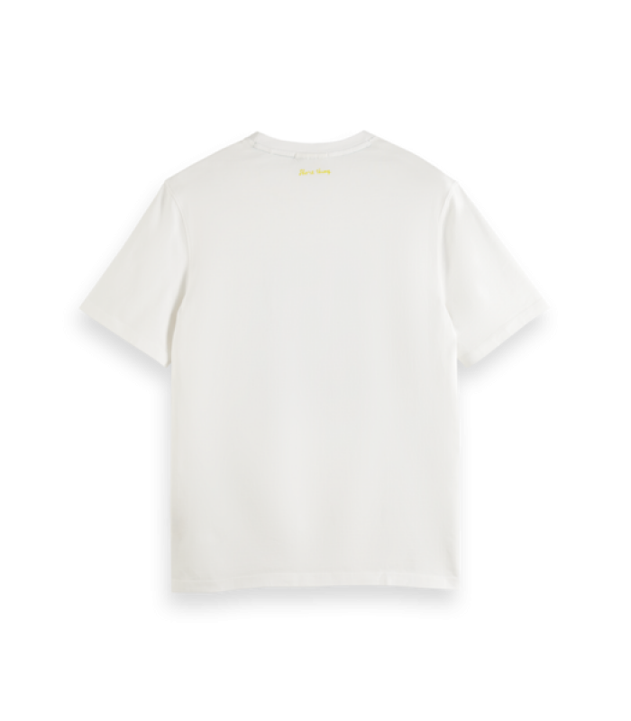 T-shirt ανδρικό με στρογγυλή λαιμόκοψη Scotch & Soda (176945-0006-WHITE)