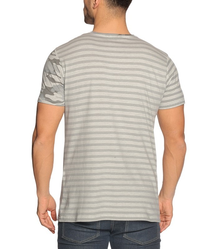 Ltb men's T-shirt with round neckline and pocket (BOMARA-GREY-5925)