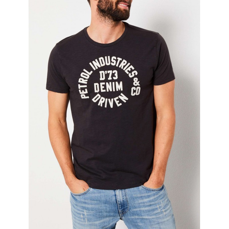 Petrol Industries men's T-shirt with round neckline (M-SS19-TSR634-STEAL-9085)
