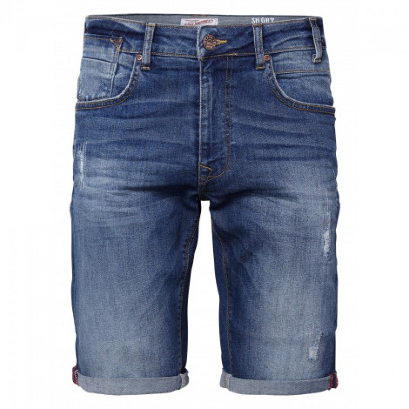Petrol Industries men's jeans Bermuda with zipper ((M-SS19-SHO594-MEDIUM-VINTAGE-5856)