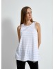 Ltb women's striped sleeveless top (CITOFE-82033-WHITE-GREY)