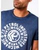 Petrol Industries men's T-shirt with round neckline  (M-1000-TSR611-5091-DEEP-NAVY)
