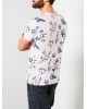 Petrol Industries Men's T-shirt fullprint with round neckline (M-1000-TSR628-8001-CHALK-PINK)