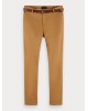 Παντελόνι ανδρικό chinos με φερμουάρ και ζώνη σε regular slim γραμμή Scotch & Soda (155052-0768-SANDSTONE-BROWN)