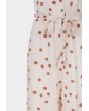 Φόρμα ολόσωμη πουά γυναικεία με τιράντα και κουμπιά Tiffosi (10033325-JACKER-BEIGE)
