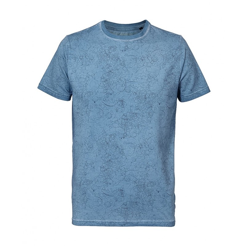 Petrol Industries men's T-shirt with round neckline (M-SS18-TSR622-BLUE-SMOKE)