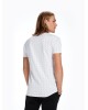 T-shirt ανδρικό με μικροσχέδιο και V λαιμόκοψη Scotch & Soda (142642-0588-WHITE)