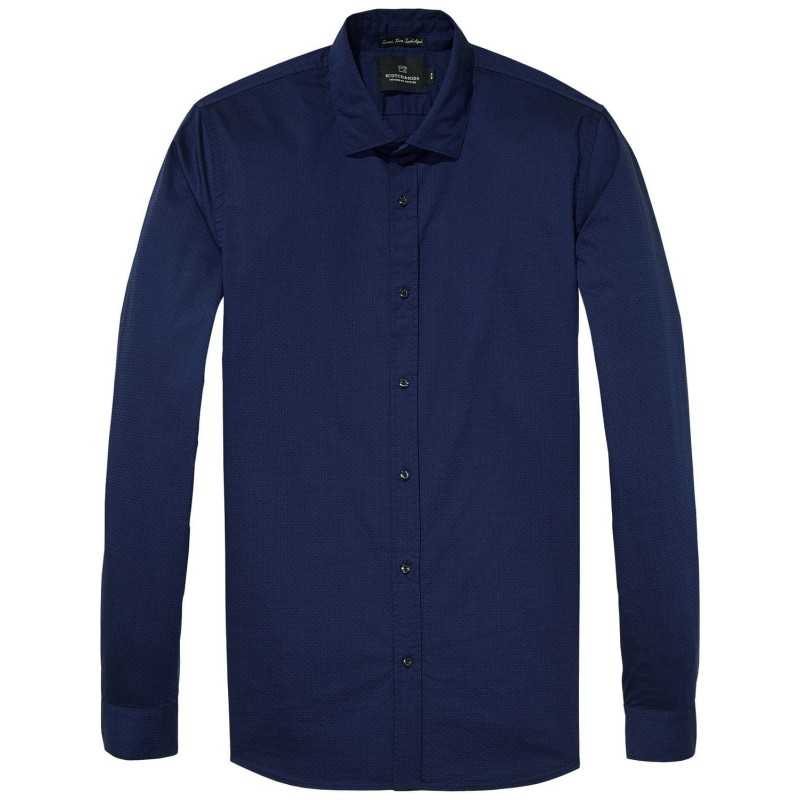 Men's long-sleeved shirt Scotch & Soda (139583-0218-BLUE)